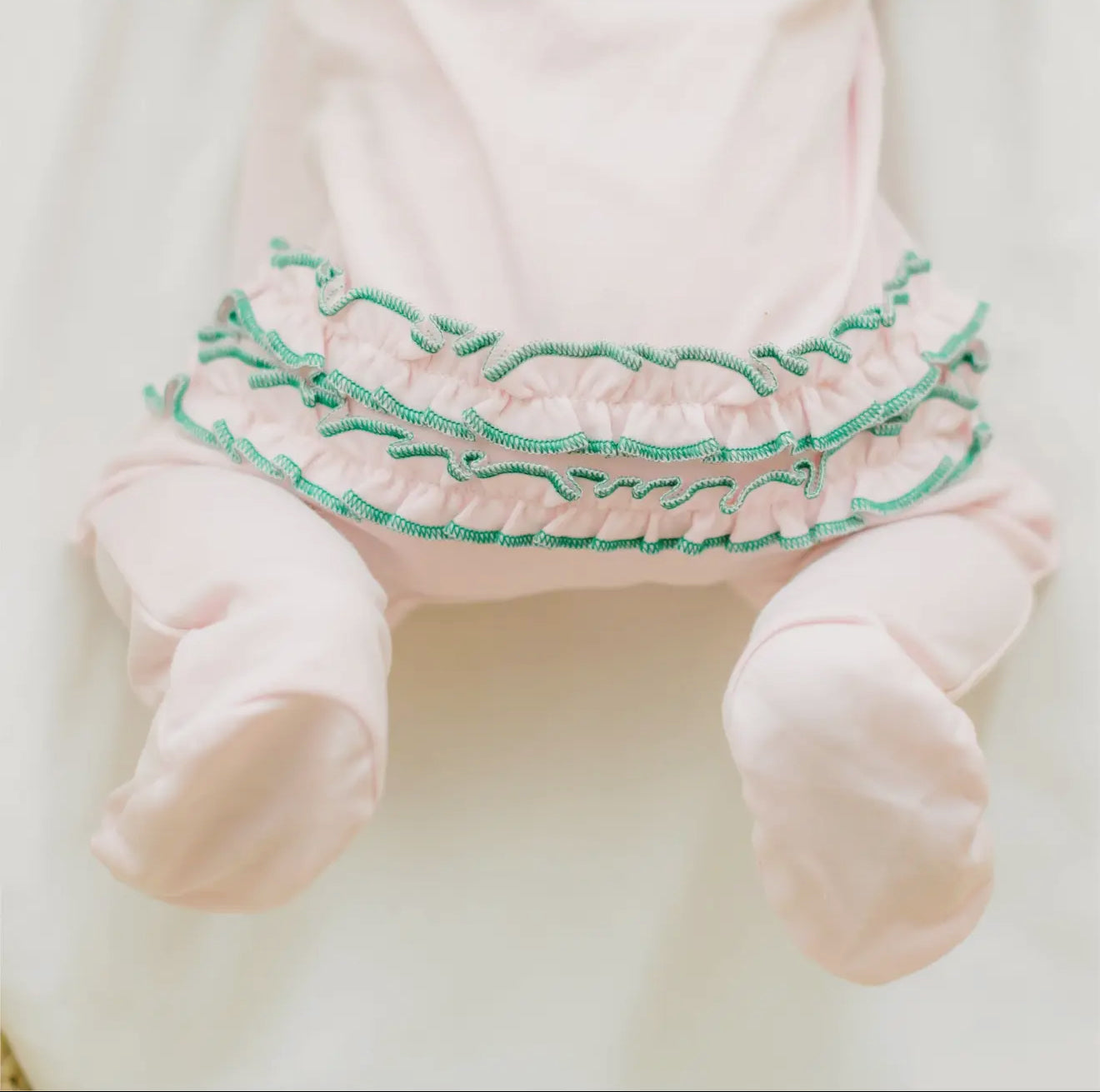 Kay’s Mini Mallard Pink Zip Footie