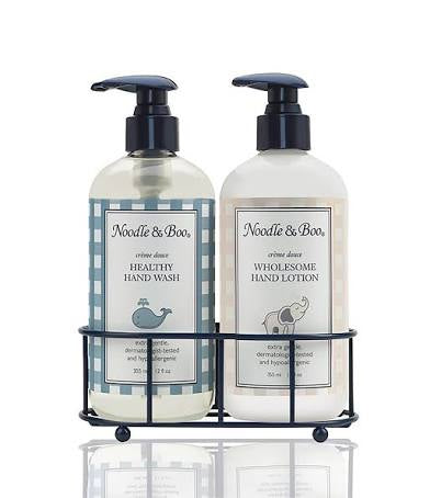 Noodle & Boo Hand Sanitizer and Wholesome Hand Lotion