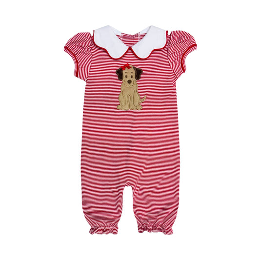 Helen’s Red Labrador Romper