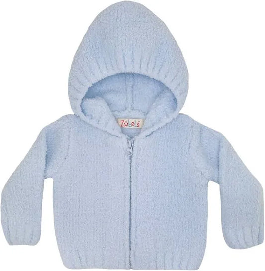 Pale Blue Chennille Hoodie