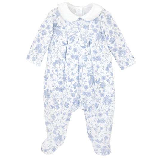 Autumn Garden Blue Footie