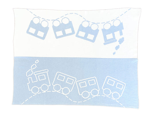 Luigi Blue Train Blanket