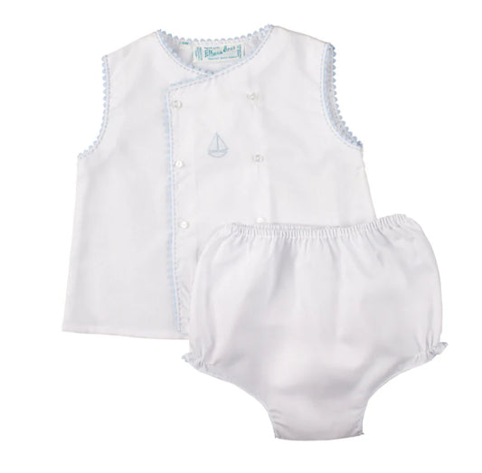 Feltman Bros Levi Sailboat Diaper Set