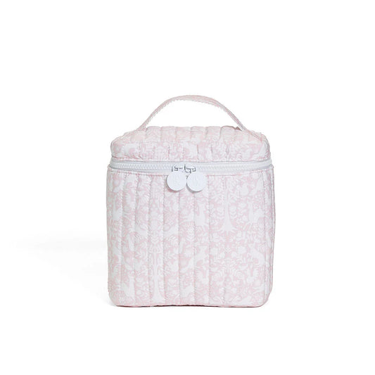 TRVL Quilted Go Go Lunch Bag Pink Woodland