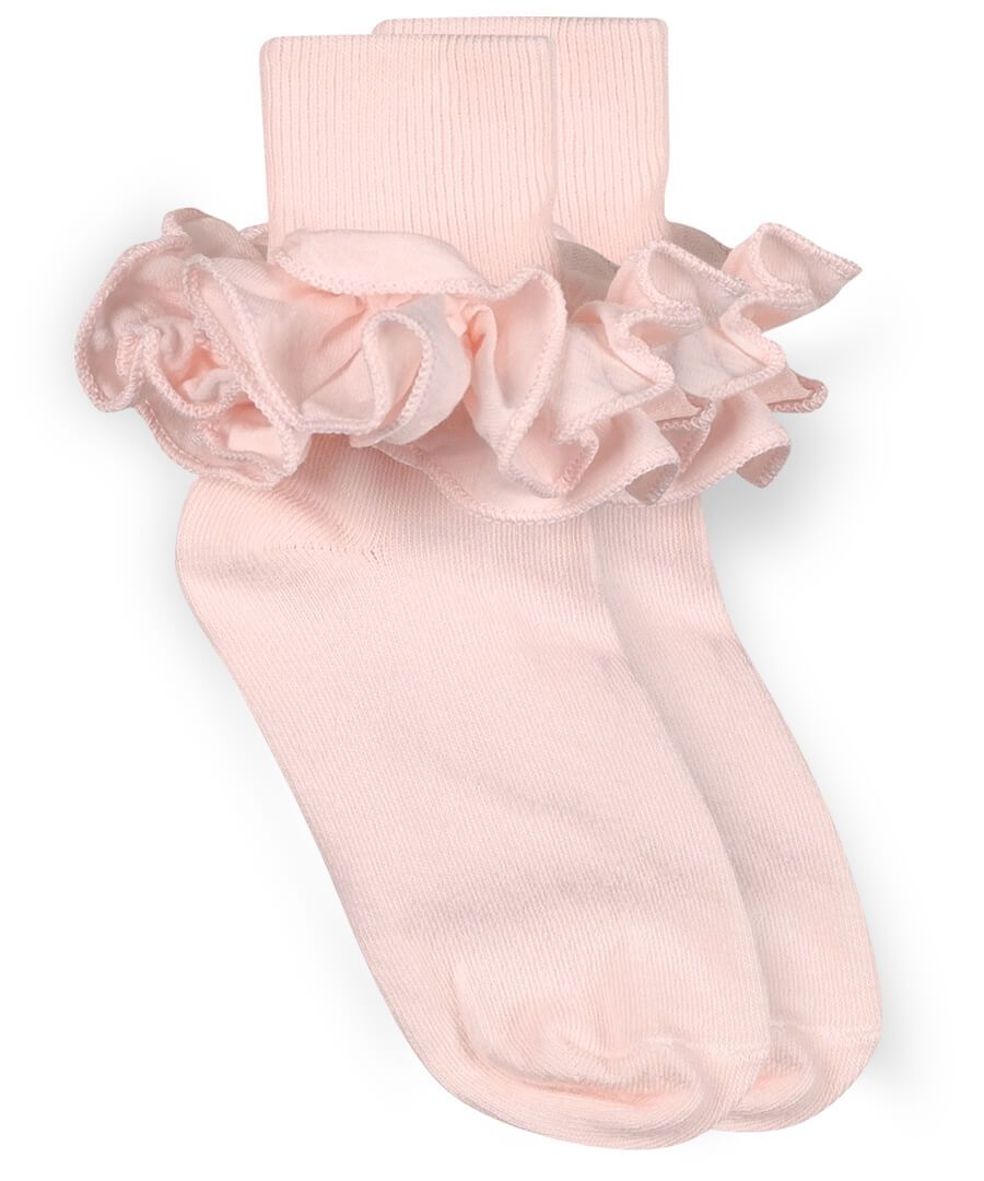 Cotton Ruffle White/Pink 2143