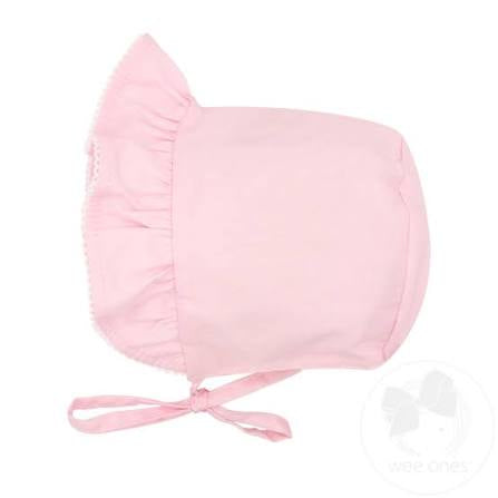 Pink Ruffle Edge Sun Bonnet