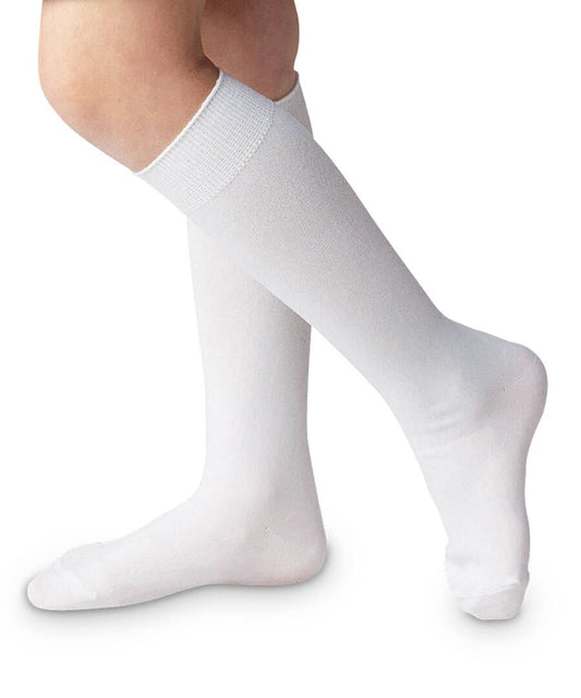 Jefferies Classic Pearl White or White Nylon Knee Socks     1 Pair #1603
