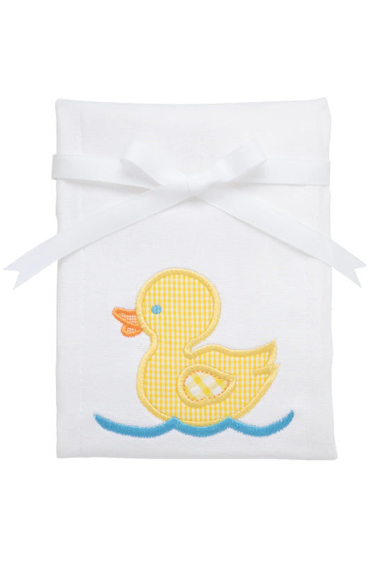Duck Appliqué Burp Cloth