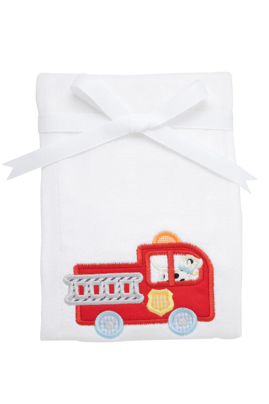 Fire Truck Burp Cloth