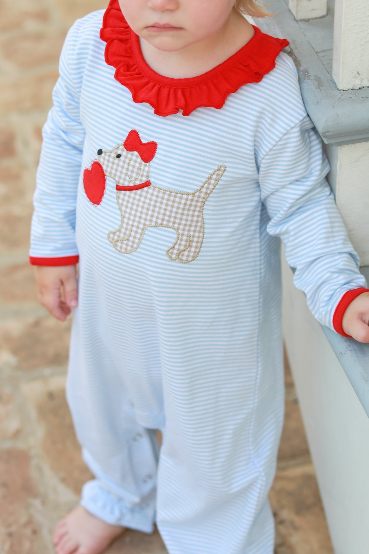 Puppy Love Ruffle Romper