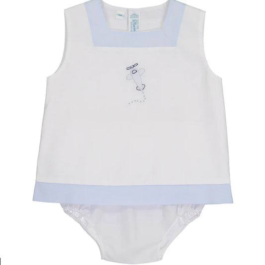 Feltman Brothers Plane Embroidery Diaper Set