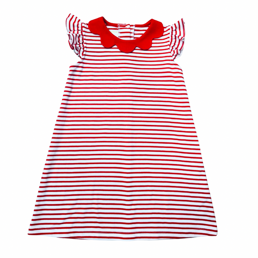 Olivia Red Stripe Dress