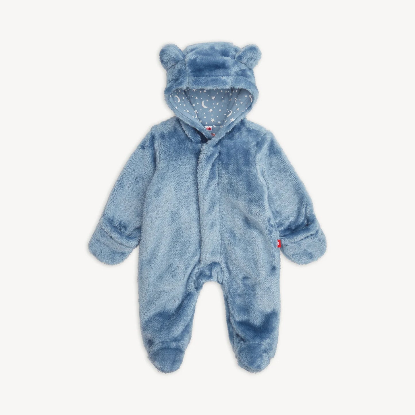 Blue Winter Sky Bear Footie