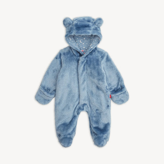 Blue Winter Sky Bear Footie