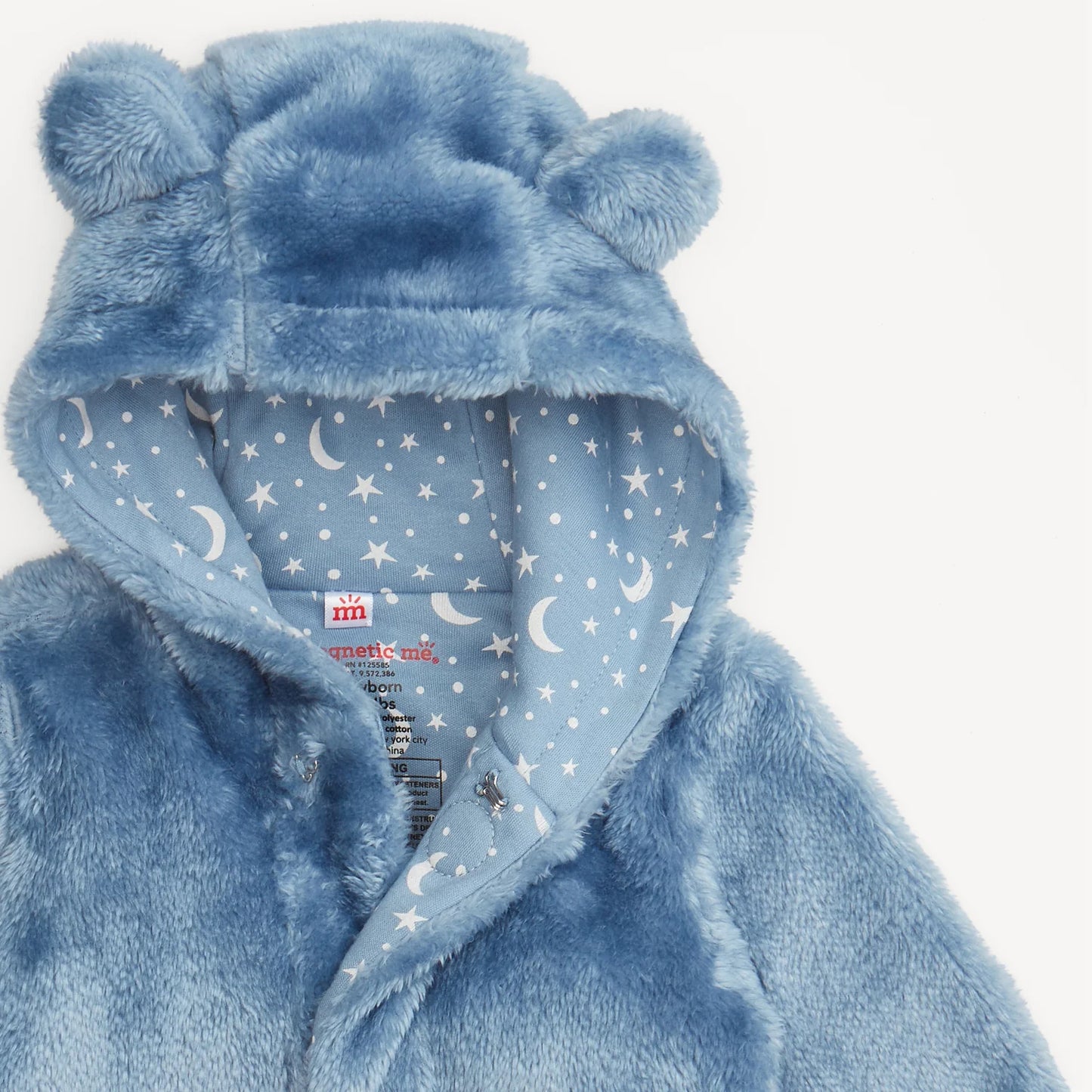 Blue Winter Sky Bear Footie