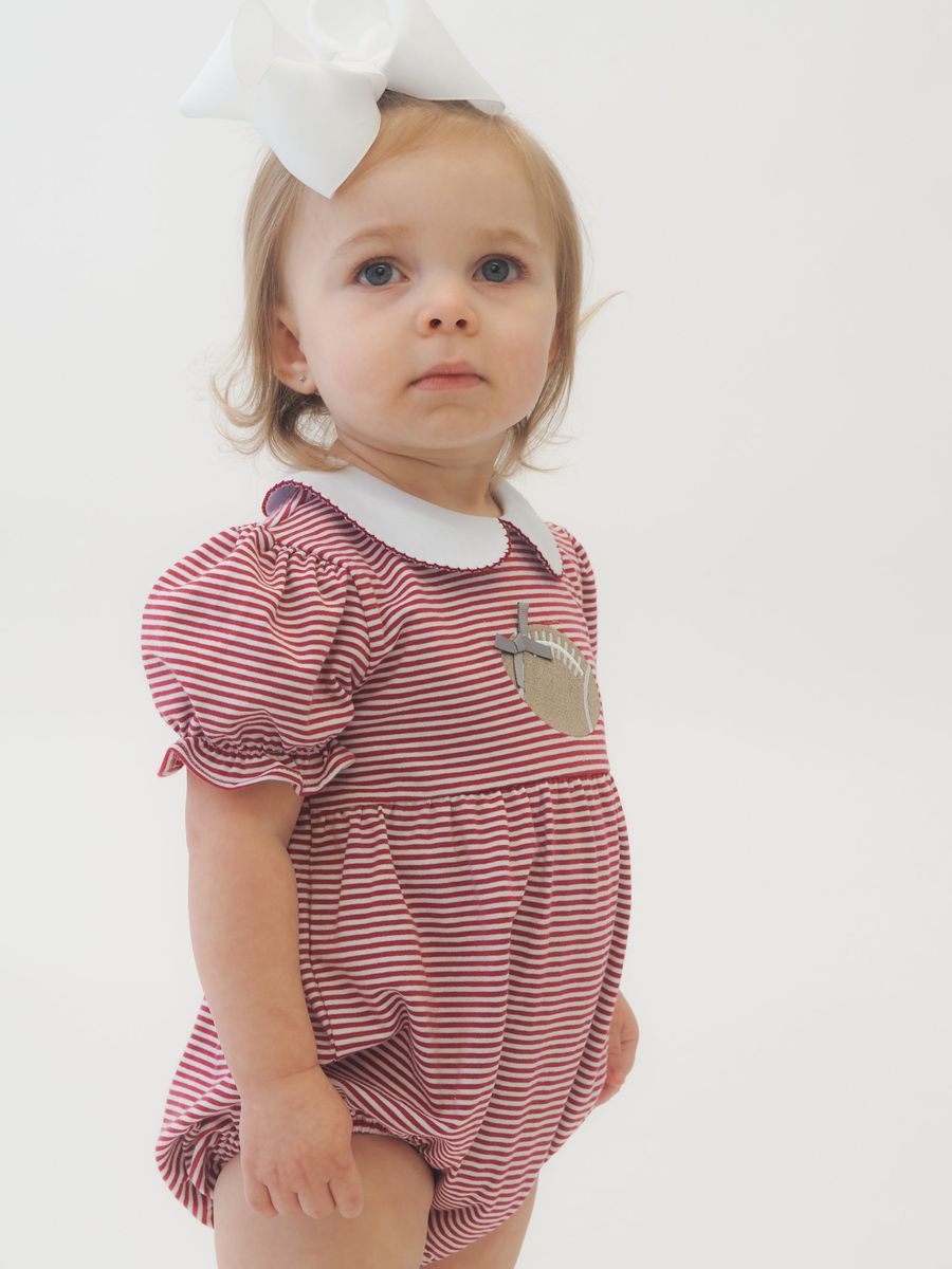 Game Day Crimson Stripe Bubble