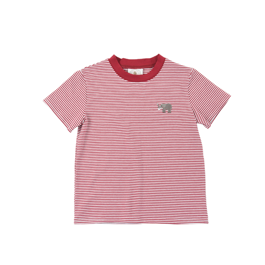 Game Day Crimson Stripe Tee