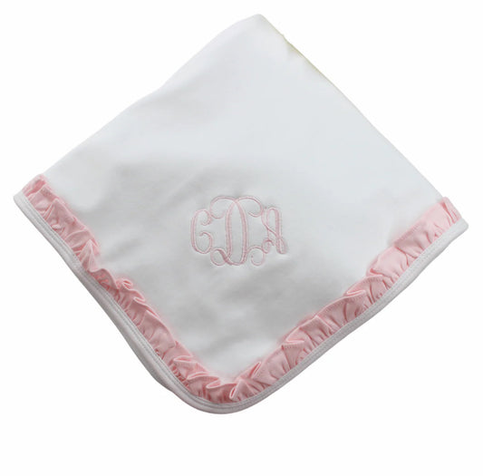 Lily White & Pink Blanket Baby Loren