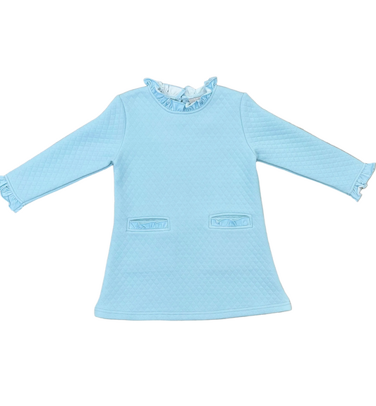 Anna's Quilted Blue Dress