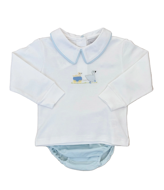Little Duckling Blue Diaper Set