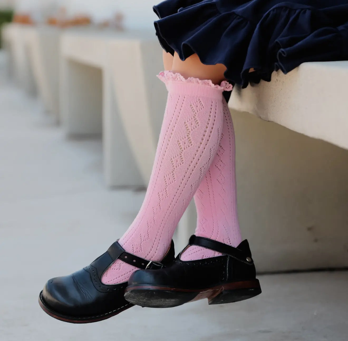 Blossom Fancy Lace Knee High