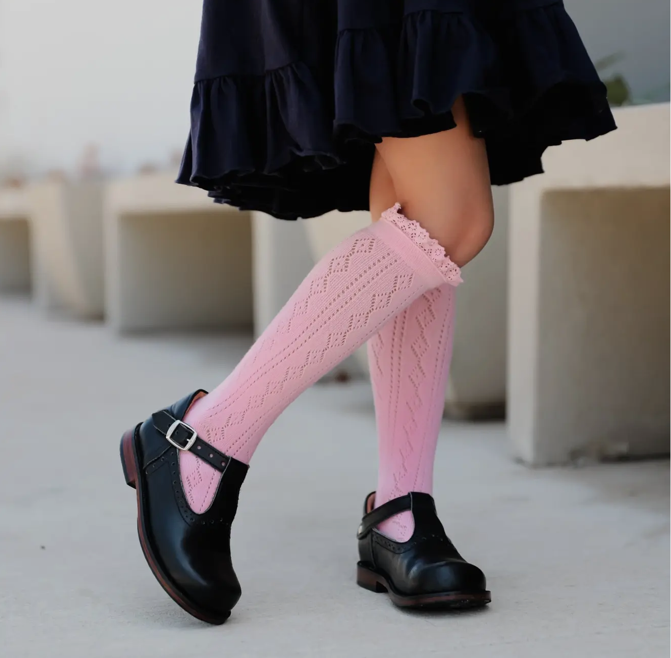 Blossom Fancy Lace Knee High