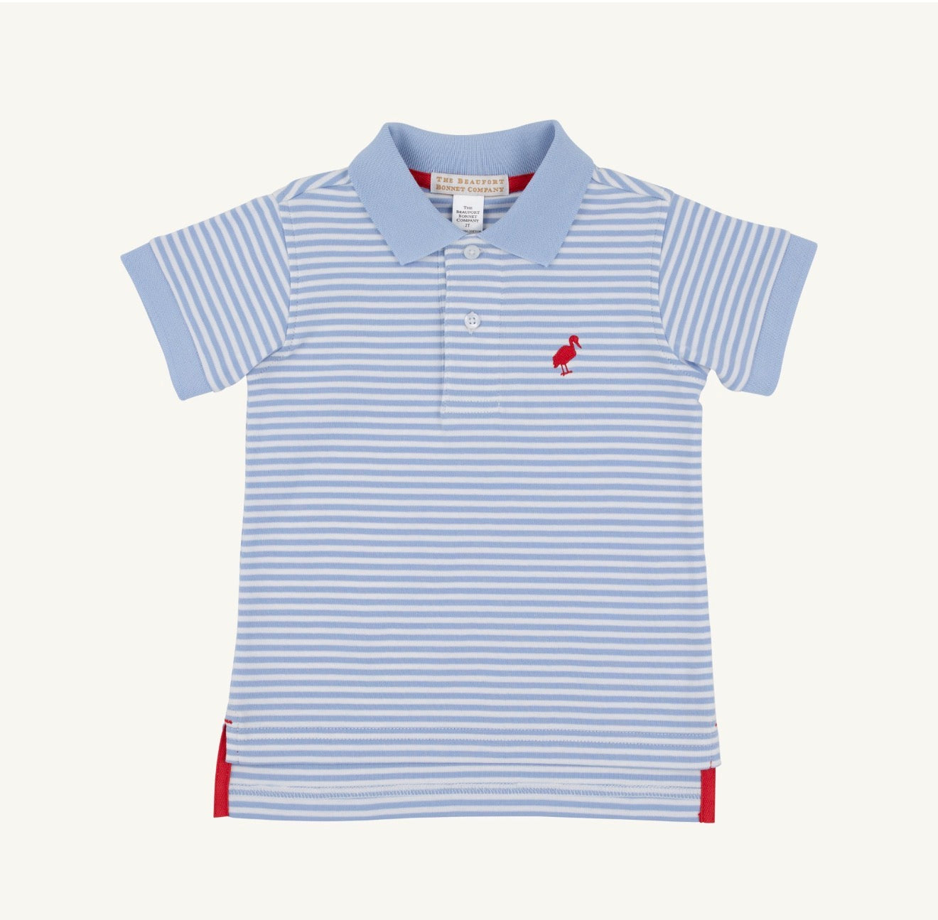 Prim and Proper Polo Blue Stripe