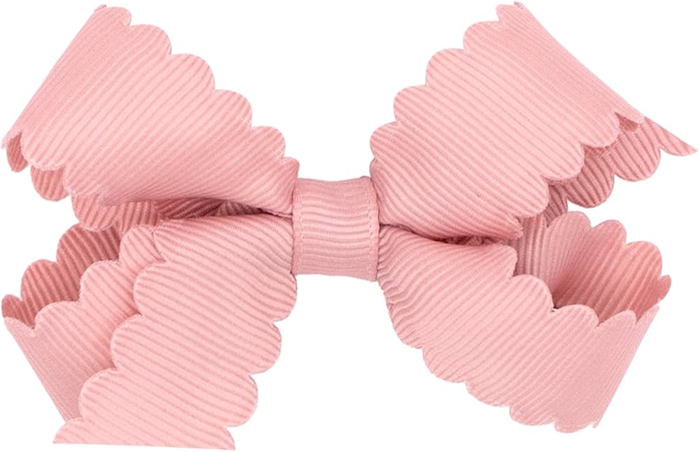 Mini Scalloped Grosgrain Bow