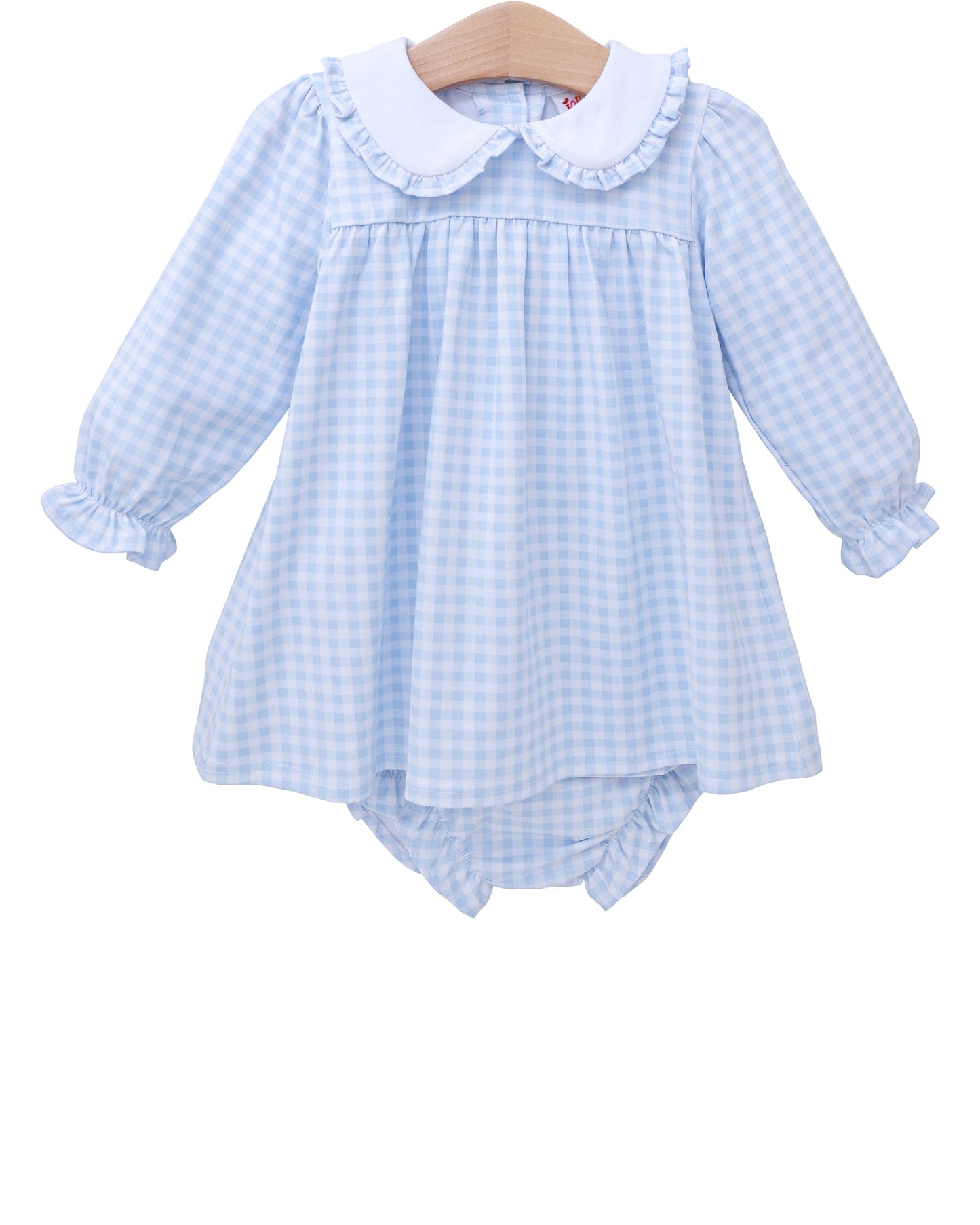 Catherine Blue Gingham Bloomer Set