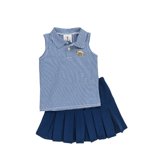 Navy Cheer Skort Set
