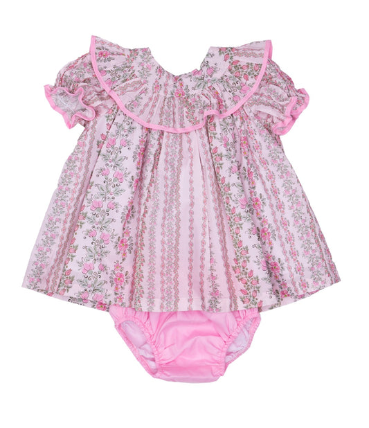 Layla Pink Floral Dress Set