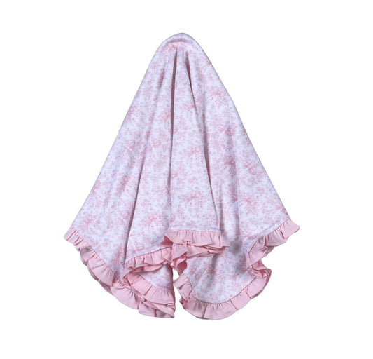 GiGi Pink Toile Receiving Blanket