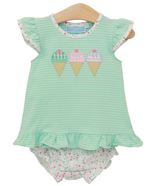 Triple Scoop Girls Diaper Set
