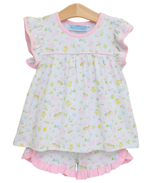 Cottontail Ruffle Shorts Set