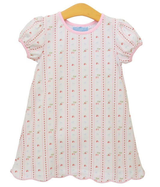 Bonnie's Berry Sweet Scalloped Dress