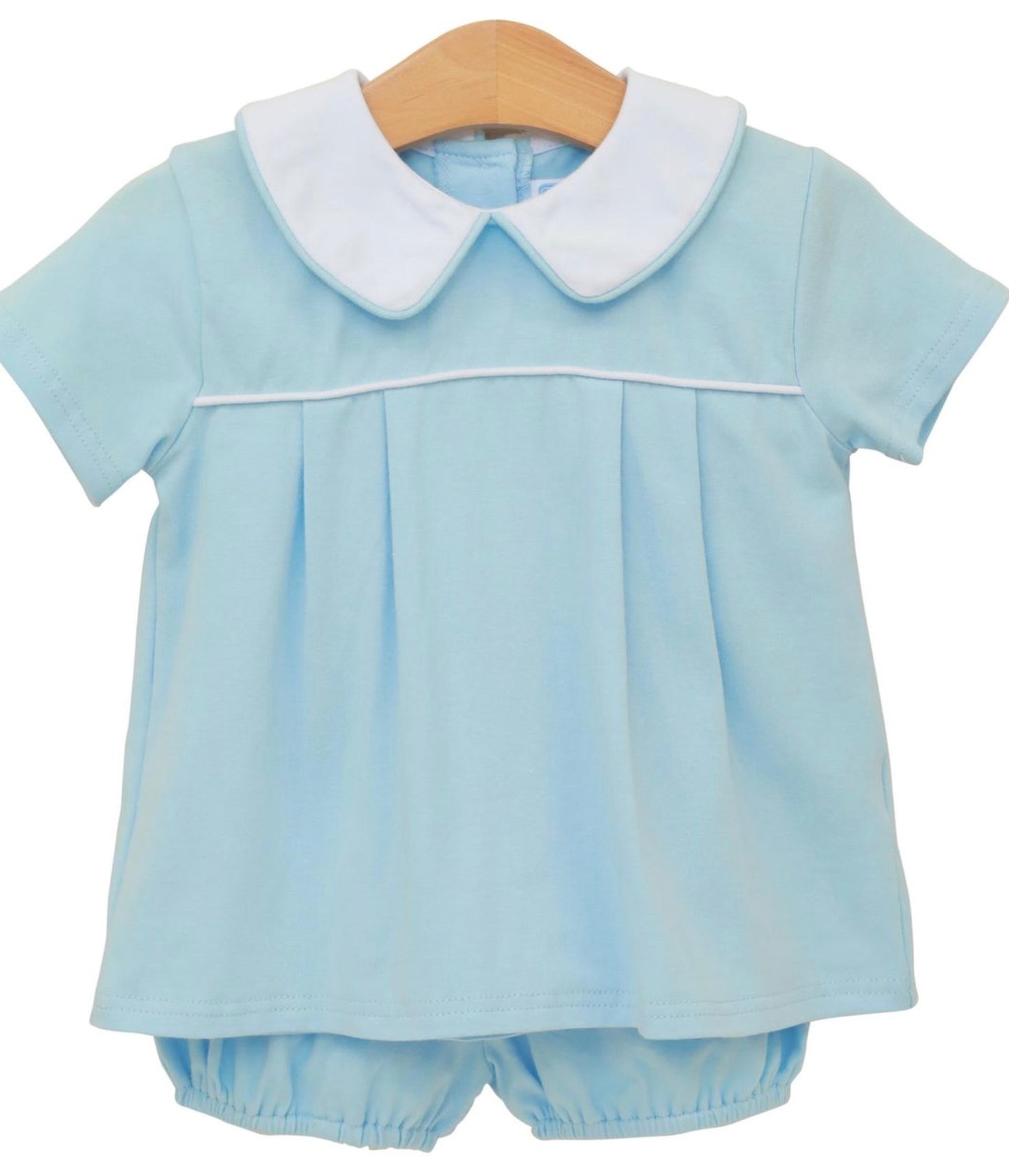 Beckham Lt Blue Bloomer Set