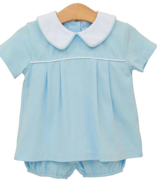 Beckham Lt Blue Bloomer Set