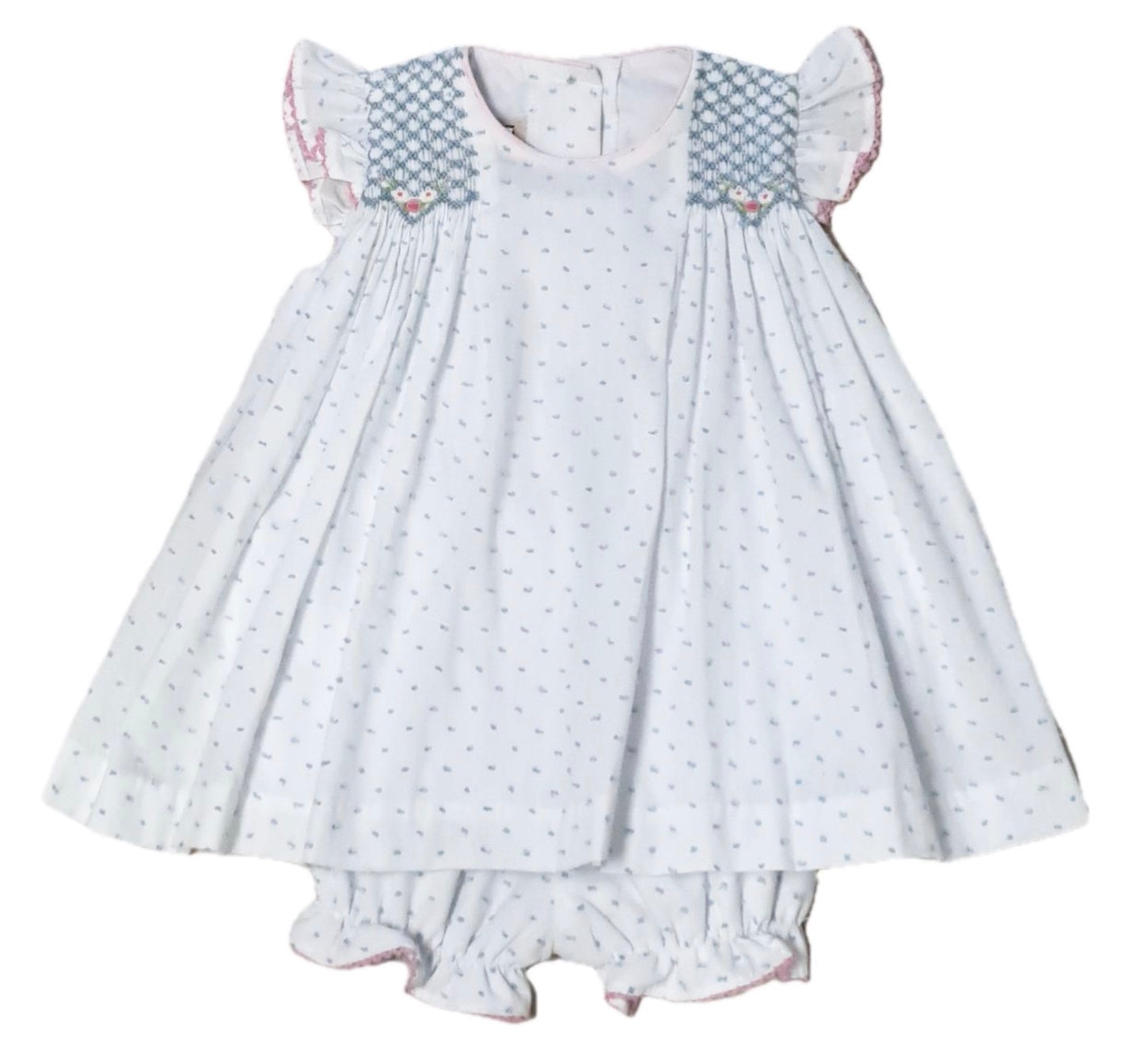 Sweet Spring Smocked Bloomer Set