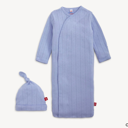 Wisteria Pointelle Gown & Hat