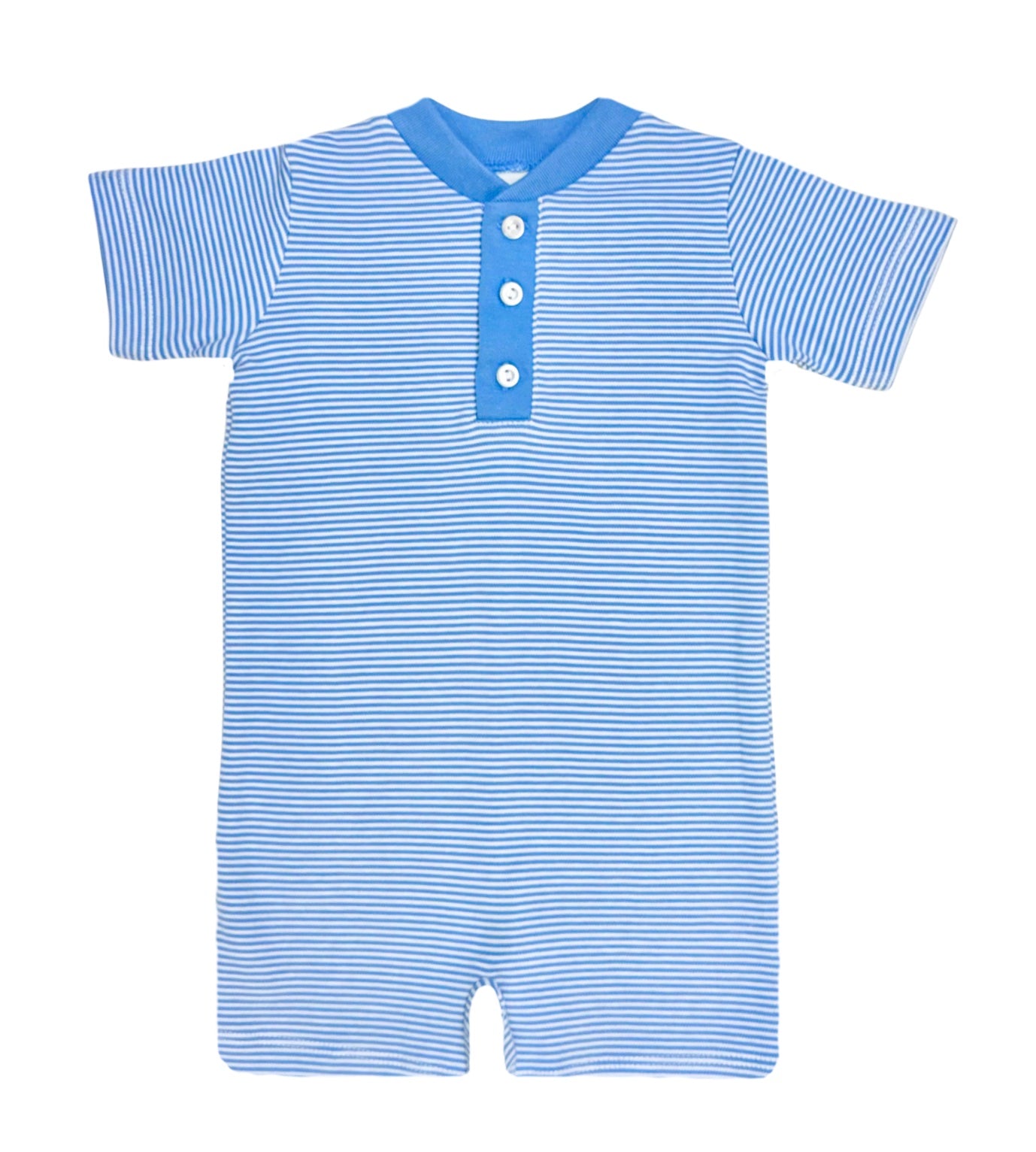 Periwinkle 1/4 Button Romper
