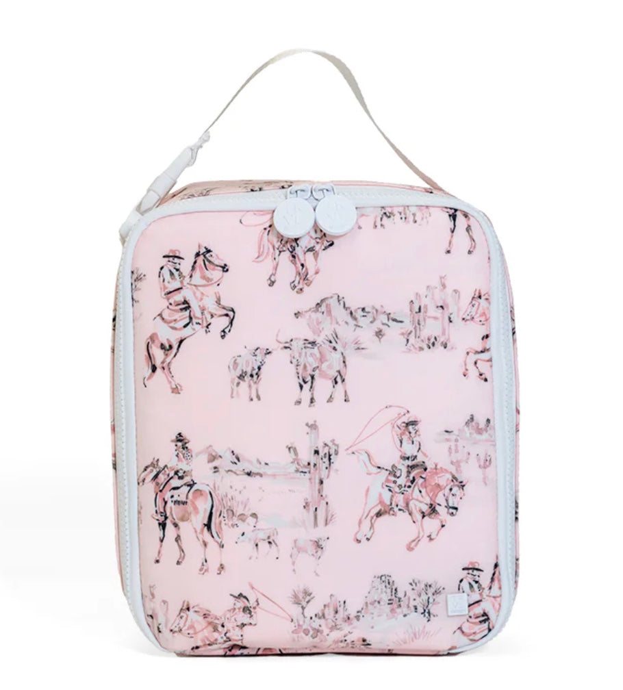 TRVL Cowgirl Toile Lunch Bag