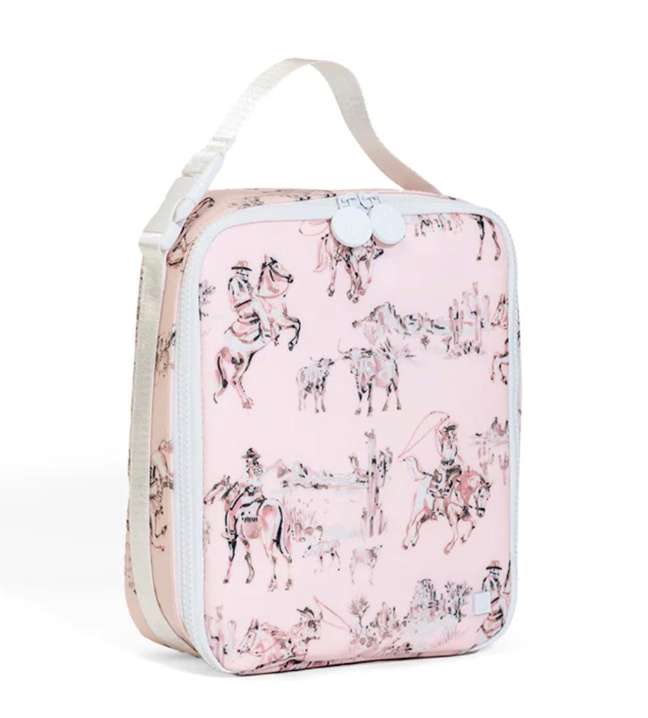 TRVL Cowgirl Toile Lunch Bag