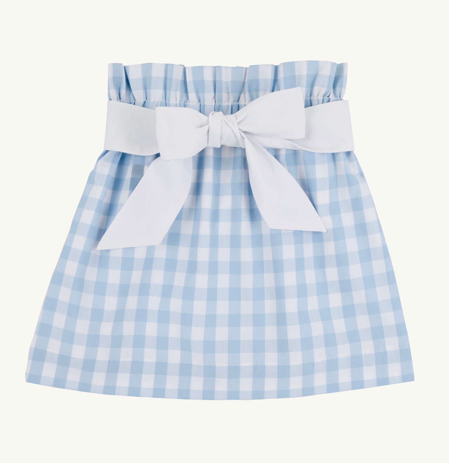 Beasley Blue Gingham Bow Skirt