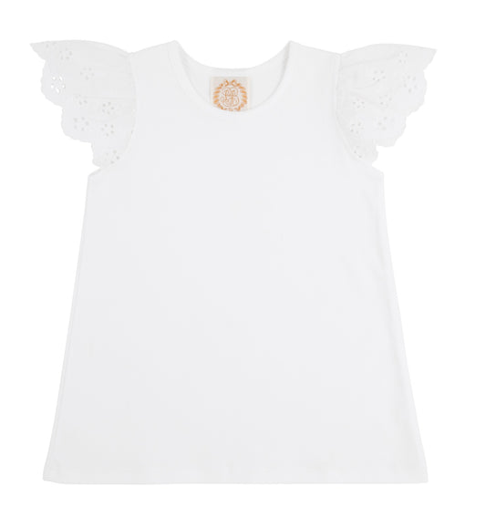 Ellen's Eyelet White Top