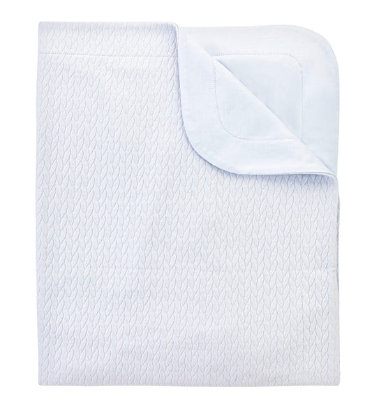 BCC Jacquard Blue Blanket
