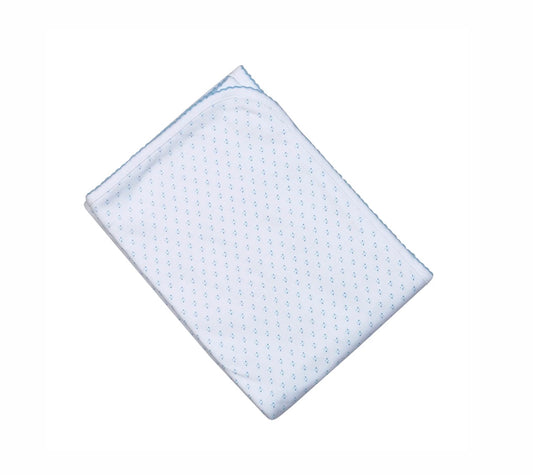 Baby Loren Blue Dots Receiving Blanket