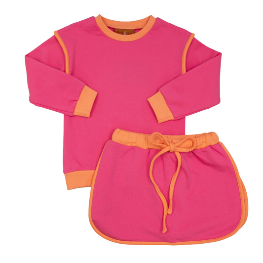 Josie Pink/Orange Skort Set