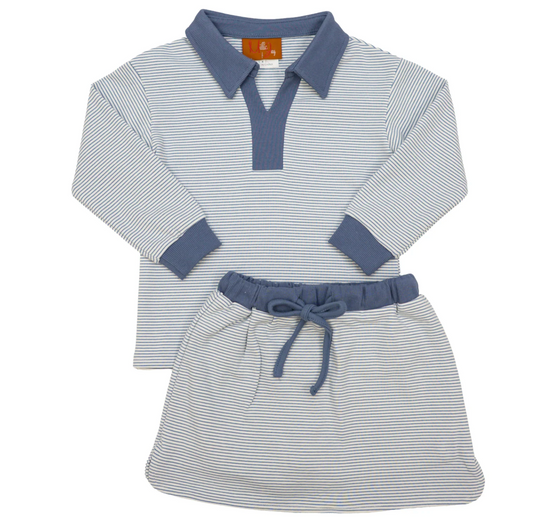 Isabella Blue Skort Set