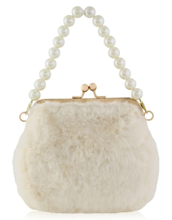 Lovie: Faux Fur with Pearls