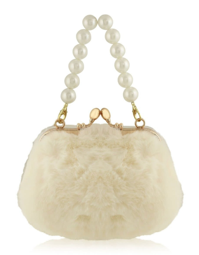 Lovie: Faux Fur with Pearls
